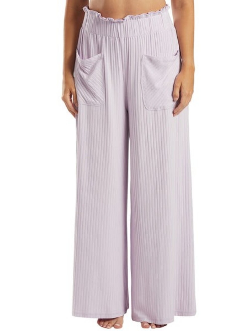 Free People Movement Blissed Out Wide Leg Pants Purple Lilac Size Medium